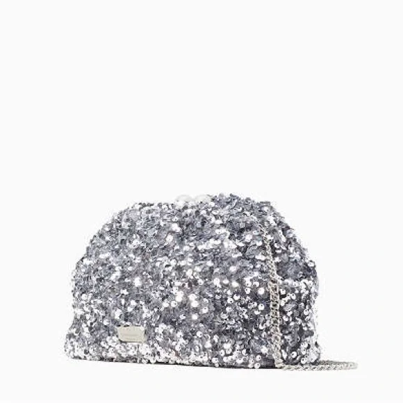 kate spade Silver Sequin Clutch - Picture 11 of 11